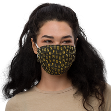 Load image into Gallery viewer, London Alphabets - Vintage Gold | Face Mask
