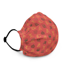 Load image into Gallery viewer, Oaxaca Alphabets - Salmon Pink | Face Mask
