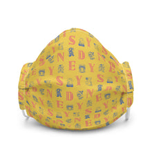 Load image into Gallery viewer, Sydney Alphabets - Bright Yellow | Face Mask
