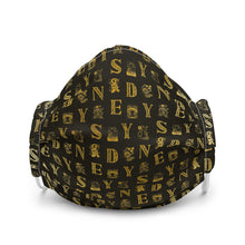 Load image into Gallery viewer, Sydney Alphabets - Vintage Gold | Face Mask
