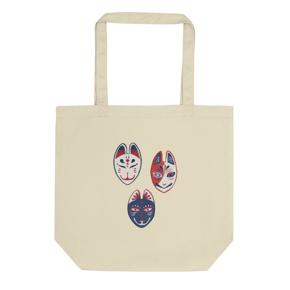 Fox Mask / Kitsune Men(狐面) | Eco Tote Bag