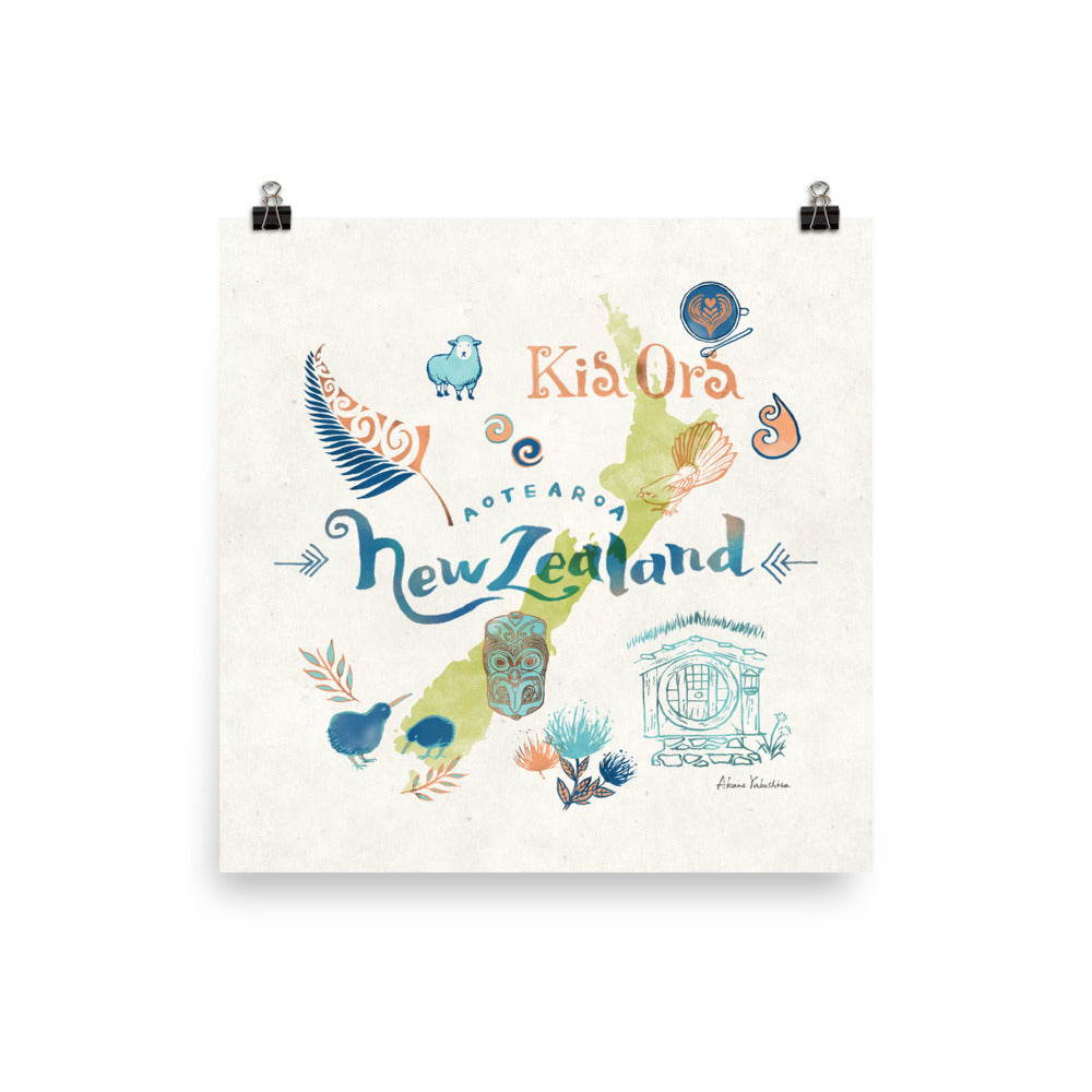 Drawings from New Zealand | Art Print - Akane Yabushita Online Shop