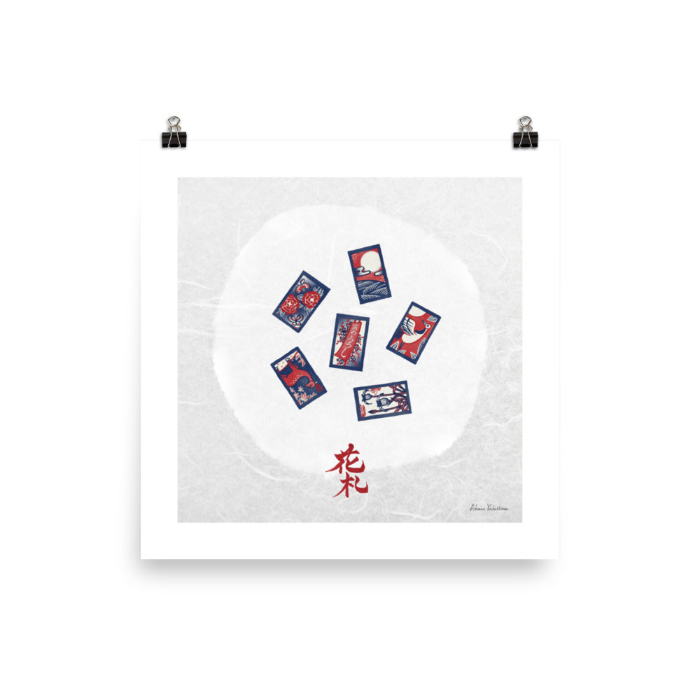 Playing Card Game / Hanafuda(花札)⁠ | Art Print - Akane Yabushita Online Shop