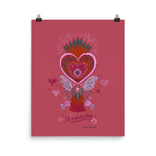 Load image into Gallery viewer, Mexican Heart Tassel (Corazon) - Pink | Art Print - Akane Yabushita Online Shop
