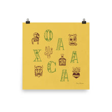 Load image into Gallery viewer, Oaxaca Alphabets - Wild Yellow | Art Print
