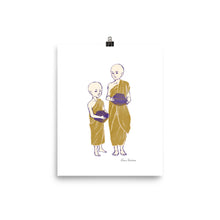 Load image into Gallery viewer, People of Myanmar - Junior Monks in Bagan | Art Print - Akane Yabushita Online Shop

