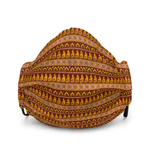 Thai Fabric Patterns - Golden Temple Colour Palette | Face Mask - Akane Yabushita Online Shop