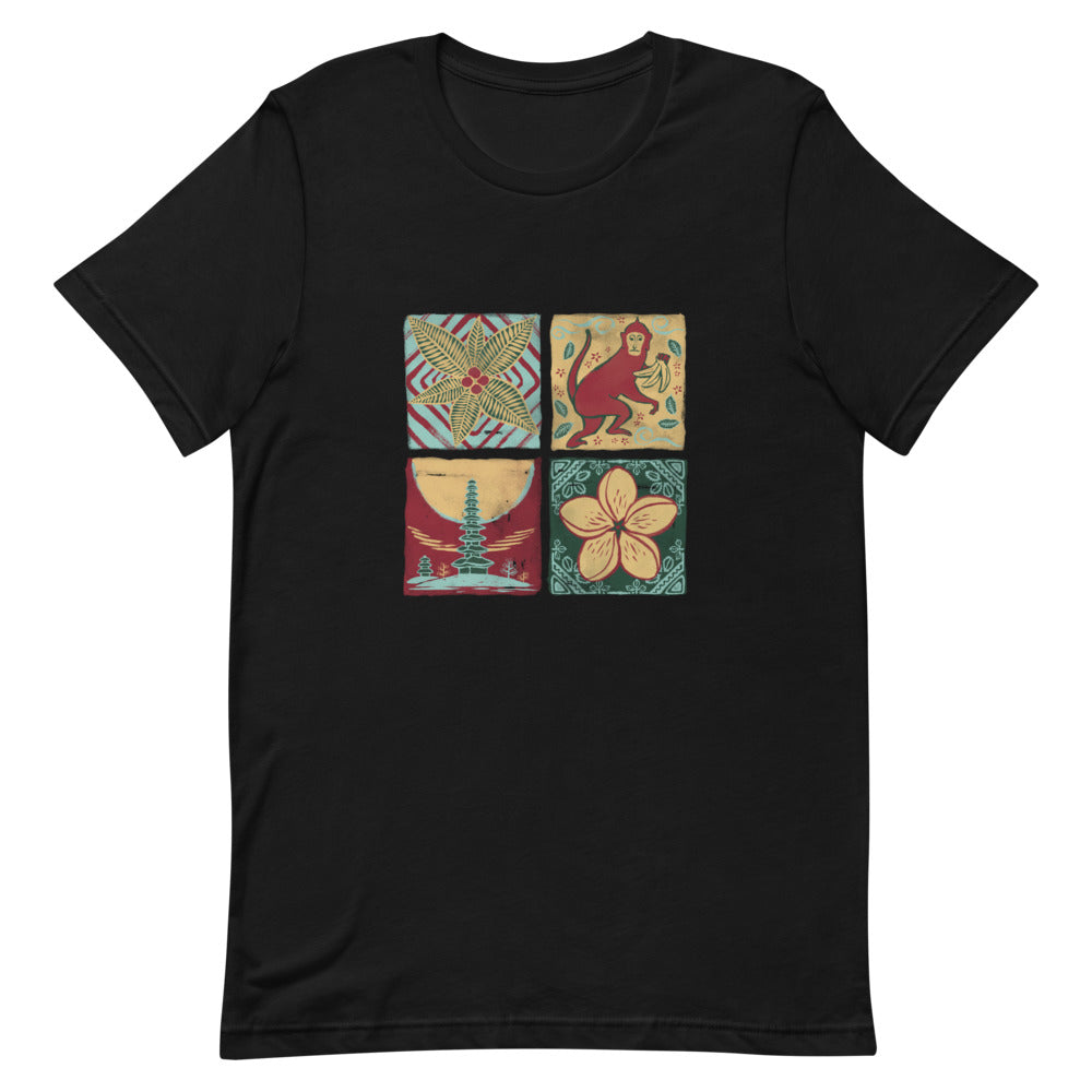 Bali Tile Arts | Short-Sleeve Unisex T-Shirt - Akane Yabushita Online Shop