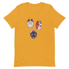 Load image into Gallery viewer, Fox Mask / Kitsune Men(狐面) | Short-Sleeve Unisex T-Shirt - Akane Yabushita Online Shop

