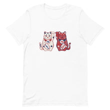 Load image into Gallery viewer, Lucky Cat / Maneki Neko(招き猫) | Short-Sleeve Unisex T-Shirt - Akane Yabushita Online Shop
