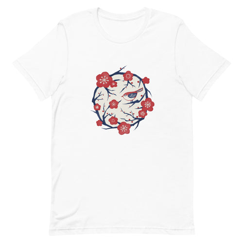 Plum Blossom / Ume Flower(梅) | Short-Sleeve Unisex T-Shirt - Akane Yabushita Online Shop