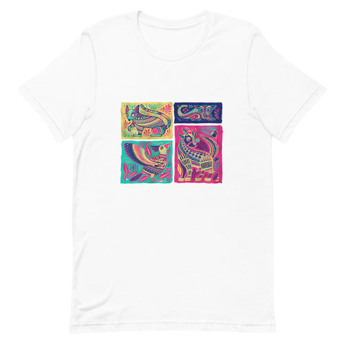 Alebrijes Animals - Mexican Pink | Short-Sleeve Unisex T-Shirt - Akane Yabushita Online Shop